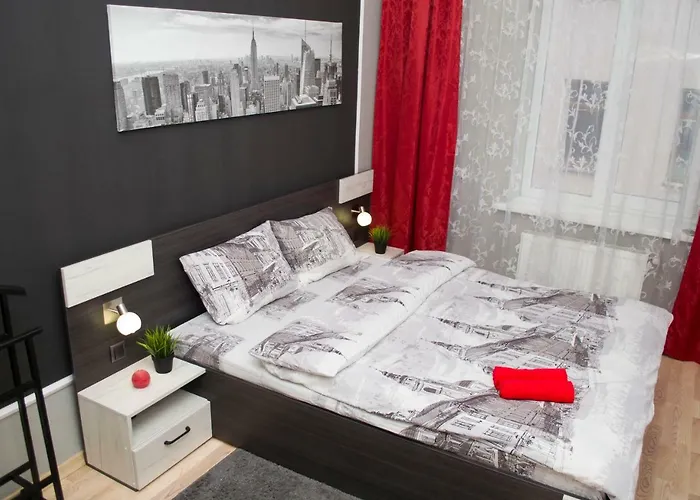 Modern Red Apartment